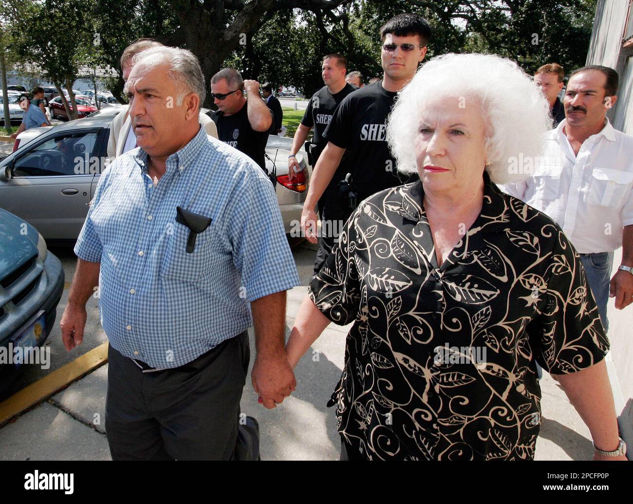 Salvador Mangano, left, and his wife. Mabel, owners of St. Rita's
