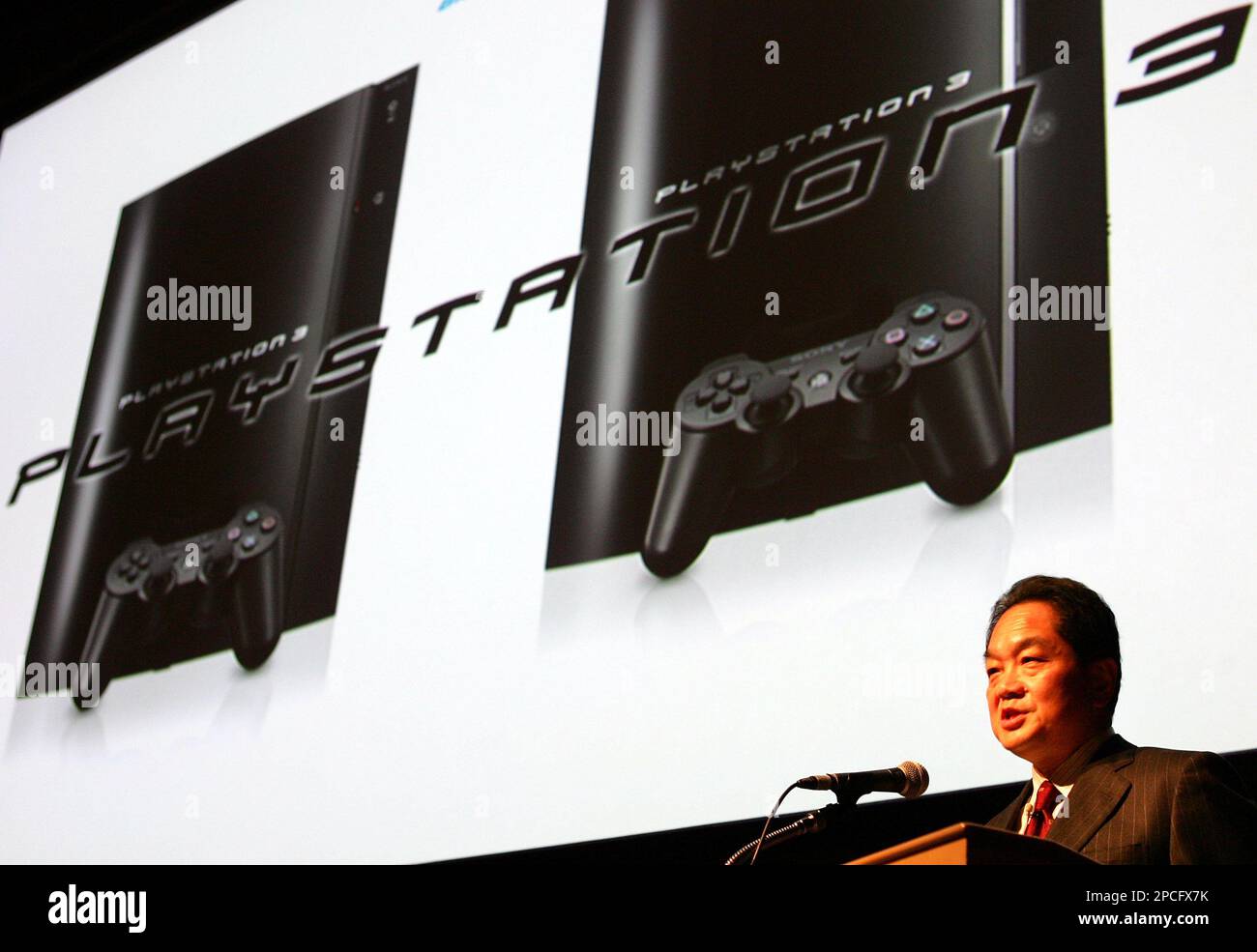 Sony Computer Entertainment President Ken Kutaragi delivers a