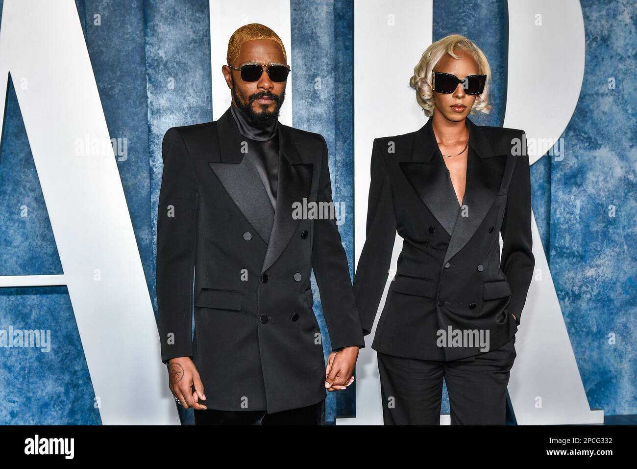 USA. 13th Mar, 2023. LaKeith Stanfield and Kasmere Trice walking on the