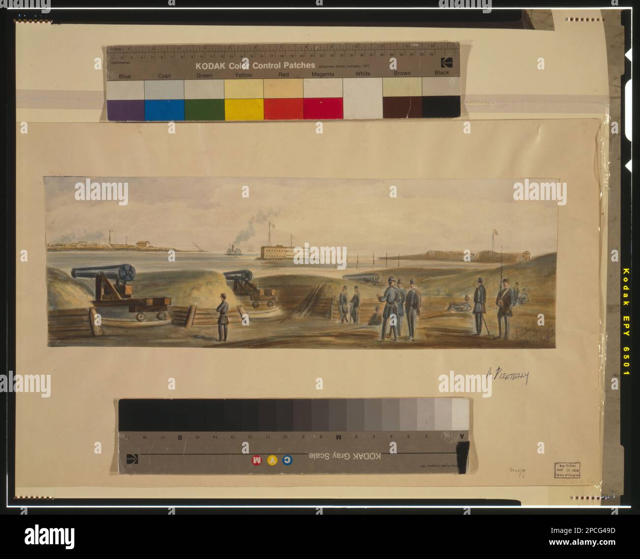 Sketch of Charleston 39 s Defense - Sketch Of Charlestons Defense Title Inscribed In Pencil Lower Right Of Image Transfer Map Division Forts Fortifications 1860 1870 Artillery Weaponry 1860 1870 Soldiers 1860 1870 Ships 1860 1870 Military Uniforms 1860 1870 United States History Civil War 1861 1865 Military Facilities United States South Carolina Charleston United States South Carolina Charleston Harbor 2PCG49D 