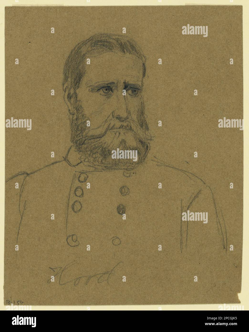 Confederate General John Bell Hood. Morgan collection of Civil War ...