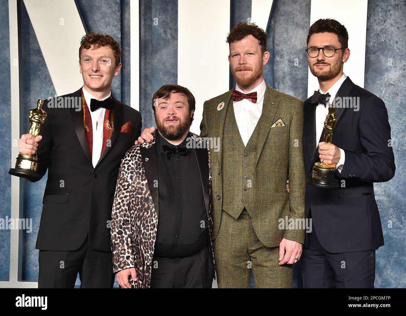 Ross White, James Martin, Seamus O’Hara and Tom Berkeley arriving at
