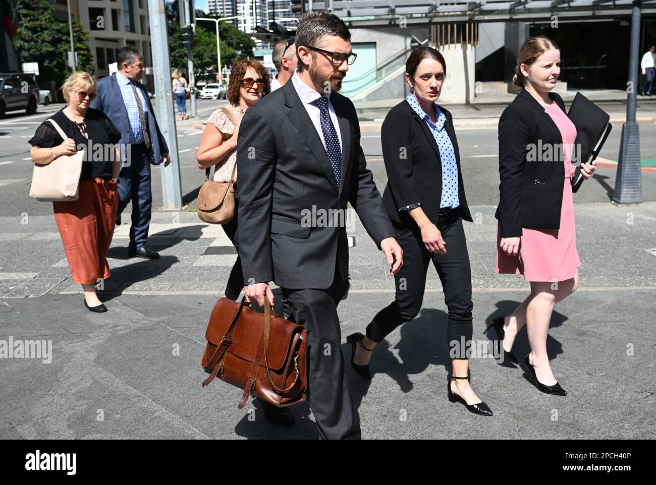 Resolution Ricky Maddison Susie Forte (centre), widow of Senior Constable Brett Forte arrives at ...