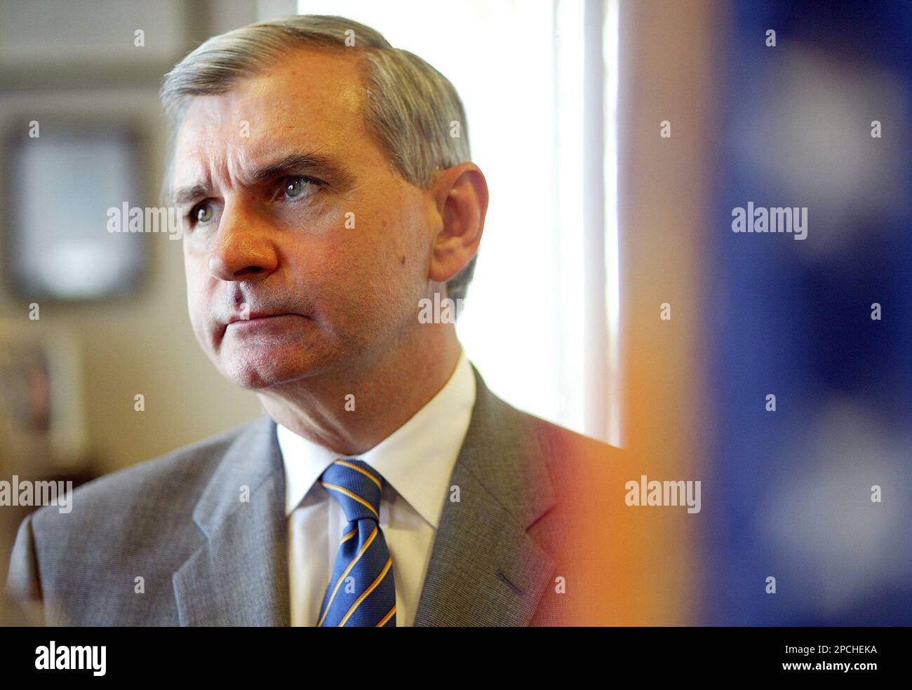 Sen. Jack Reed, D-R.I., stands in his office, Monday, Sept. 18, 2006 ...