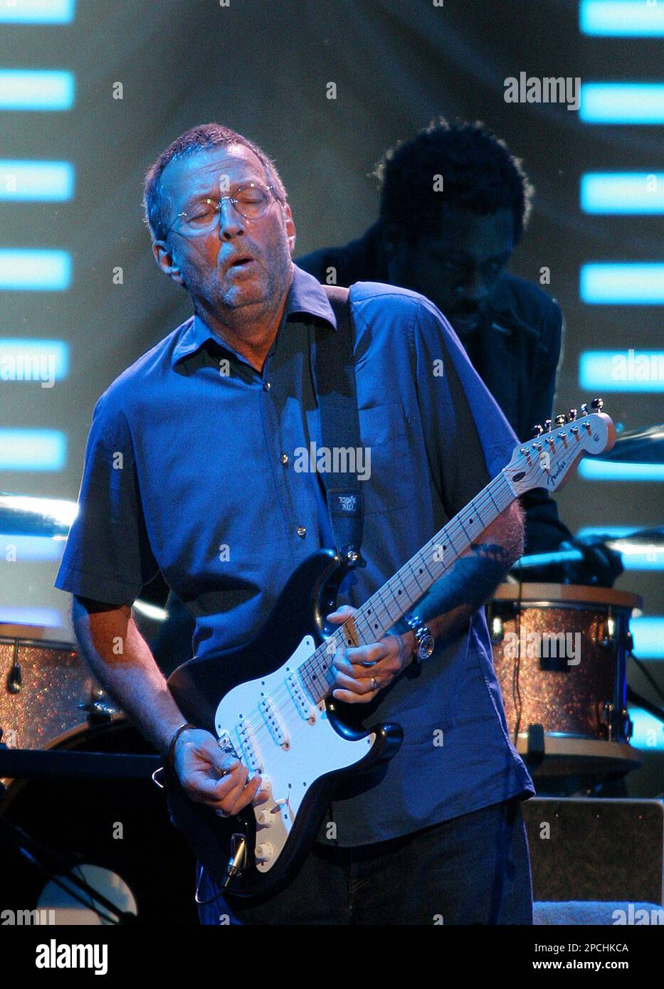 Eric Clapton performs in St. Paul, Minn., to kick off a tour