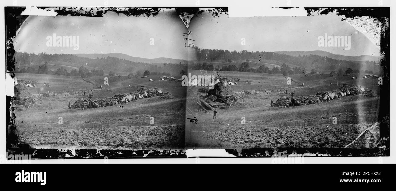 Keedysville, Maryland (vicinity). Straw huts erected on Smith's farm used as a hospital after