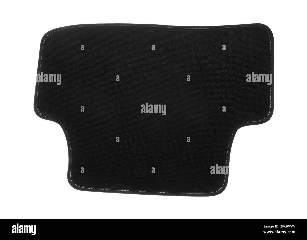 Black floor car carpet isolated on white, top view Stock Photo Alamy