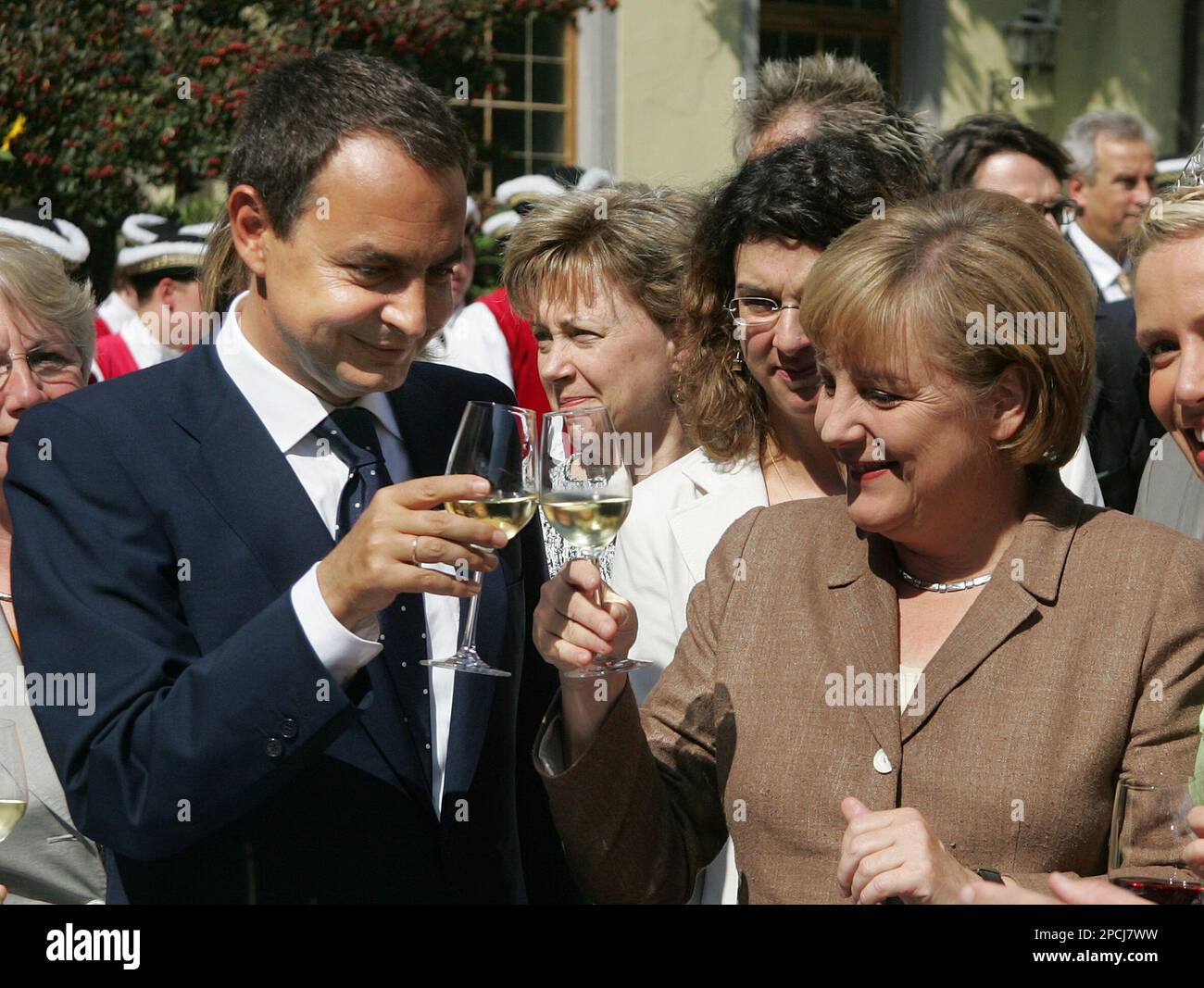 Germany S Chancellor Angela Merkel Right And Spain S Prime Minister