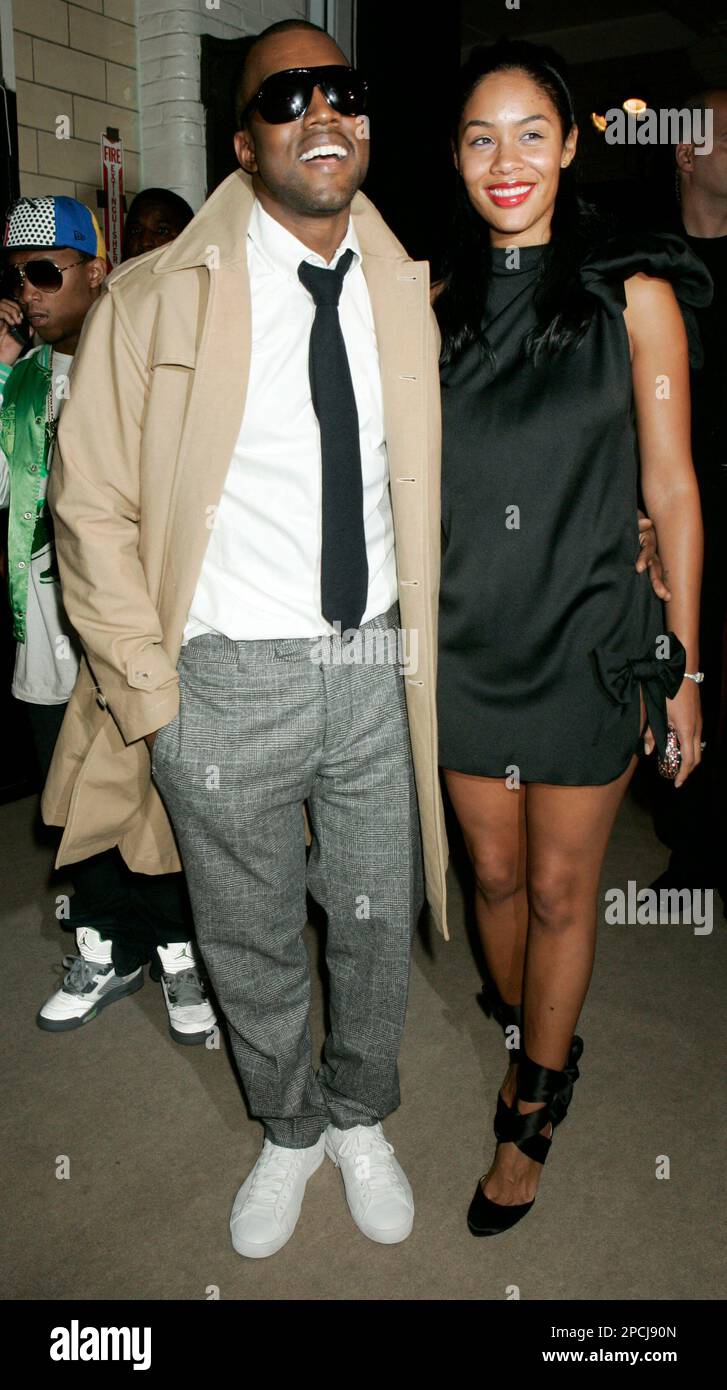 Kanye West and girlfriend during Olympus Fashion Week Spring 2007