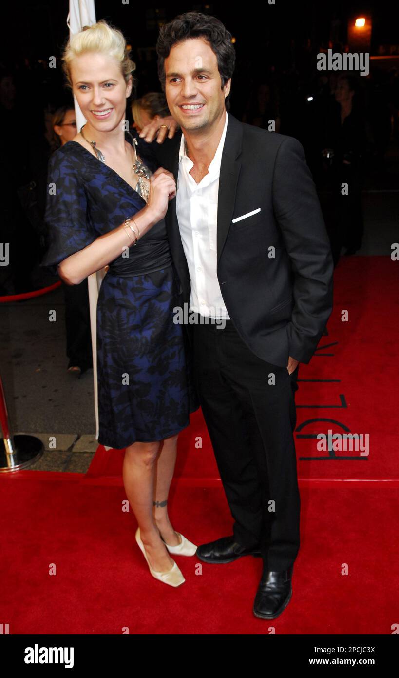 Mark Ruffalo and his wife Sunrise Ruffalo arrives on the red carpet for ...