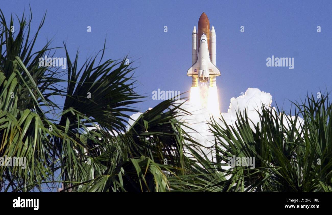 The Space Shuttle Atlantis lifts off from Launch Pad 39B at the Kennedy ...