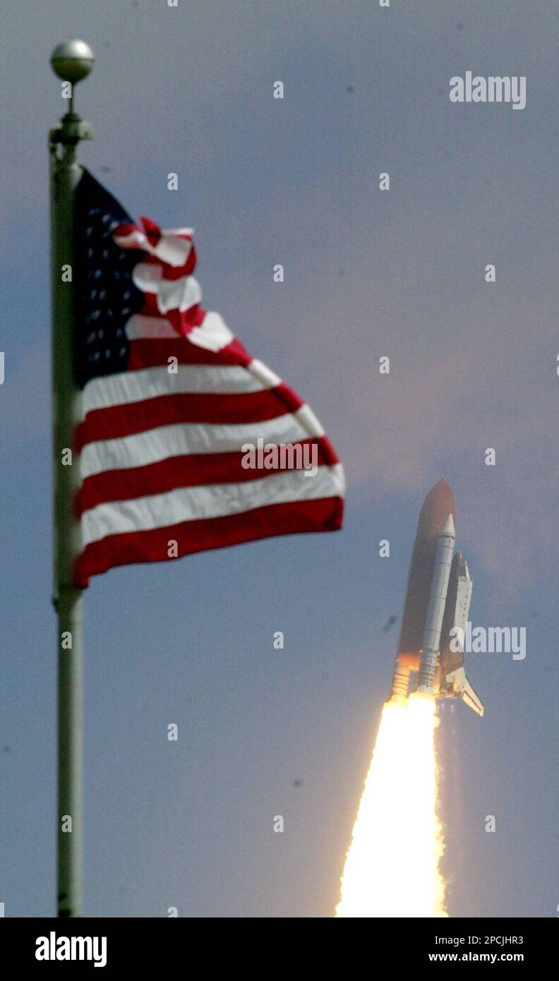 The Space Shuttle Atlantis lifts off from Launch Pad 39B at the Kennedy ...