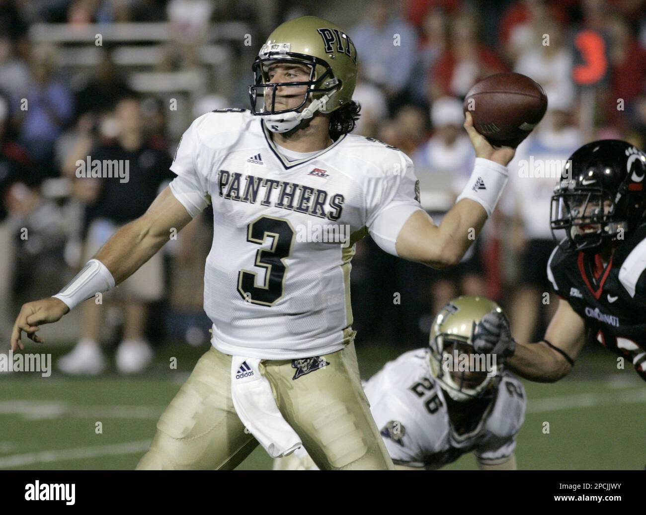 Pittsburgh quarterback Tyler Palko (3) takes the ball in for a