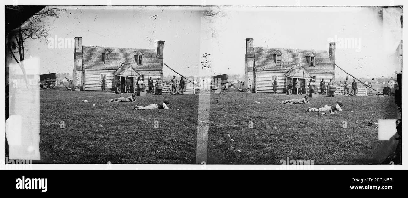 Yorktown, Virginia (vicinity). Allen's farm house. Headquarters of