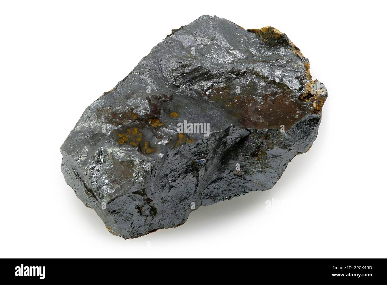 Ilmenite (titanium-iron oxide mineral) Stock Photo