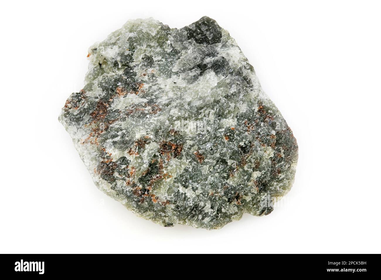 Ophiolite gabbro, Igneous, Plutonic Rock, Grenville, Quebec, Canada Stock Photo