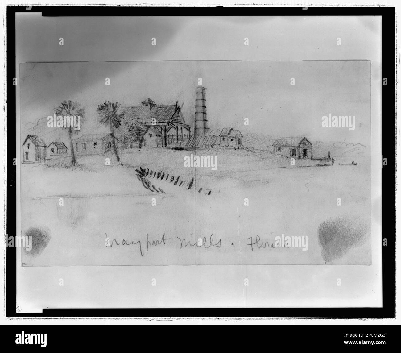 Mayport Cut Out Stock Images amp - Mayport Mills Florida Morgan Collection Of Civil War Drawings Mills 1860 1870 United States Florida Mayport Mills 2PCM2G3 