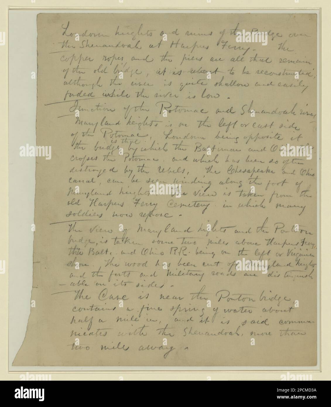 Loudoun Heights - 1862. Morgan collection of Civil War drawings. United