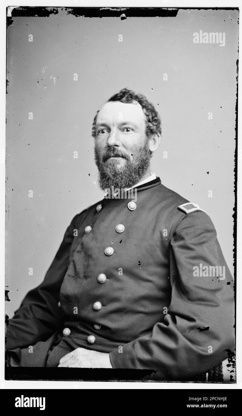 General James Wilson, Colonel 13th Iowa Cav.. Civil war photographs