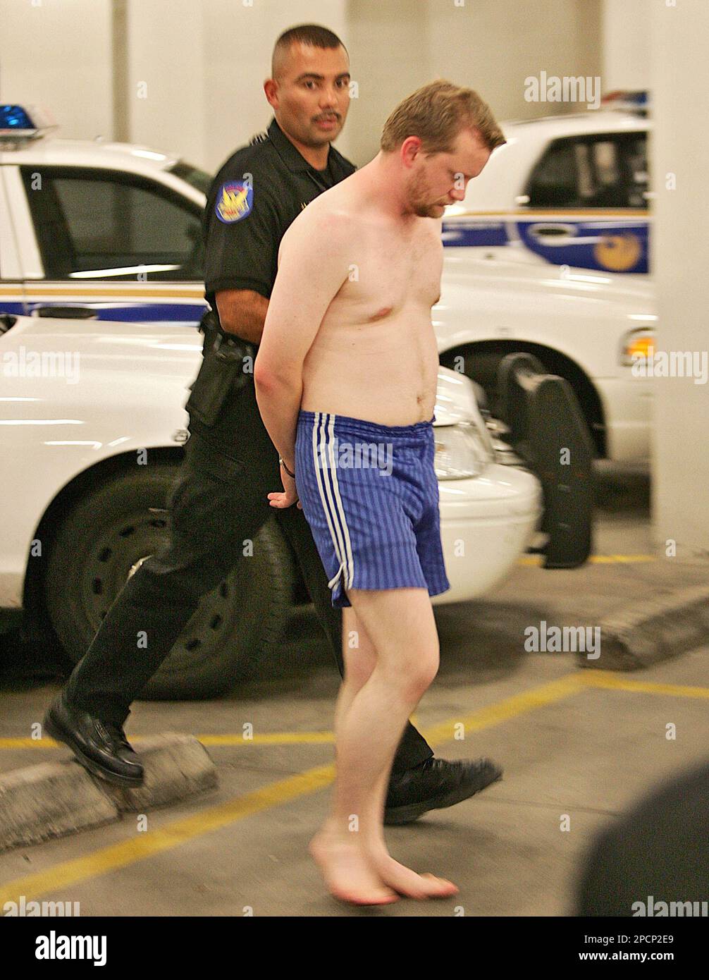 Dale Hausner arrives, Friday, Aug. 4, 2006, at the Maricopa County