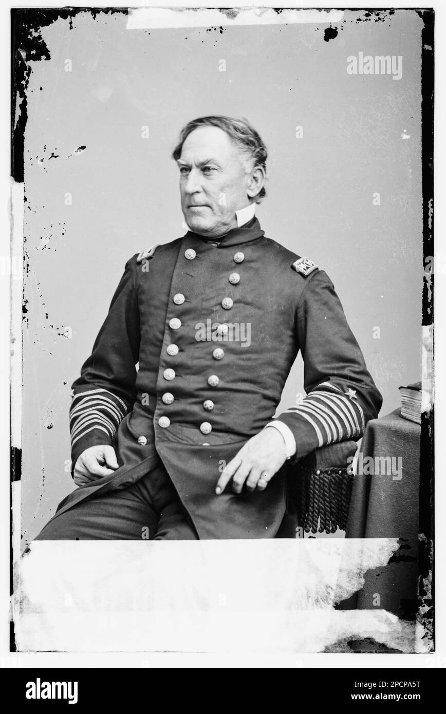 Rear Adm. David Glasgow Farragut, U.S.N.. Civil war photographs, 1861