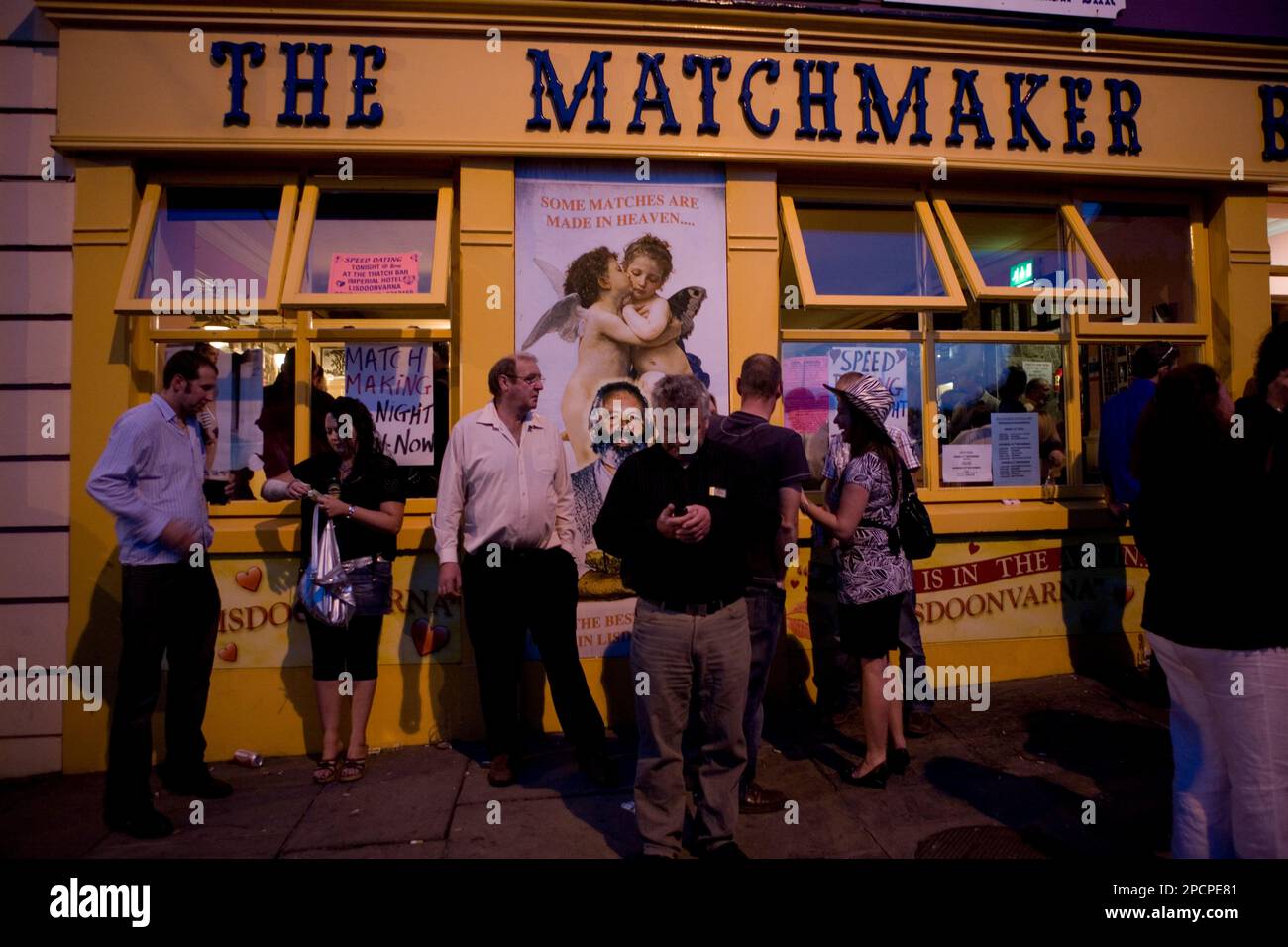 Lisdoonvarna hosts an annual Matchmakers Festival and draws singles from  all over the world.Each year, during the month of September, this small  villa Stock Photo - Alamy