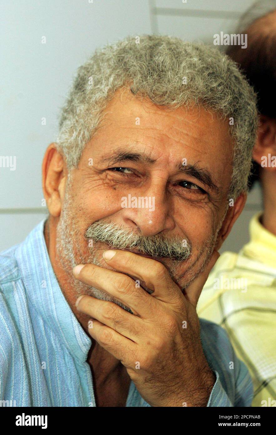 Bollywood actor Naseeruddin Shah addresses a press conference with