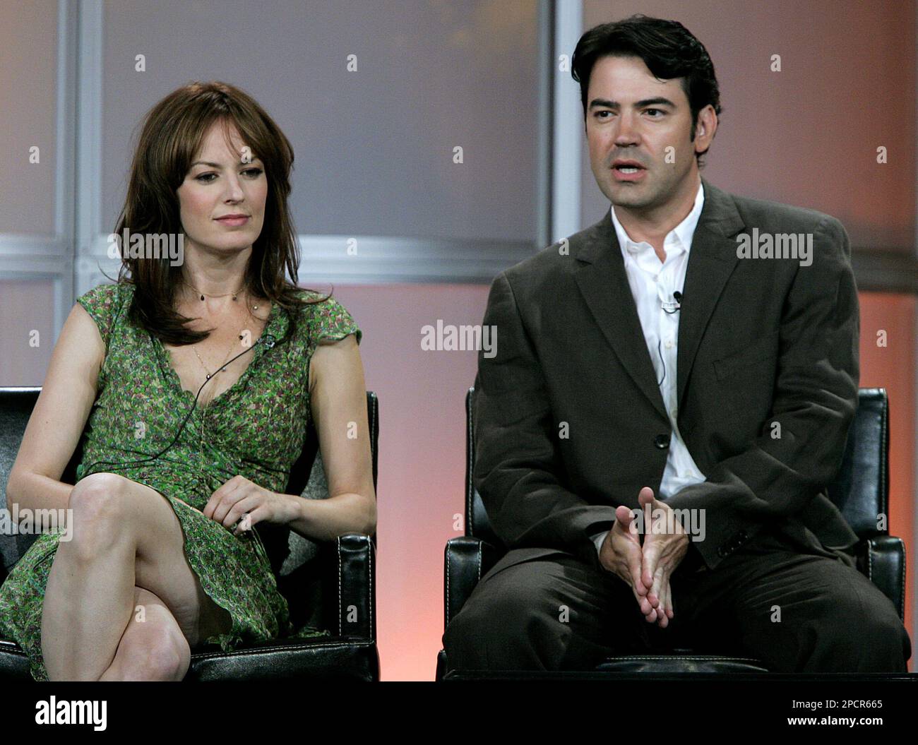 Actors Rosemarie DeWitt and Ron Livingston appear for their new Fox