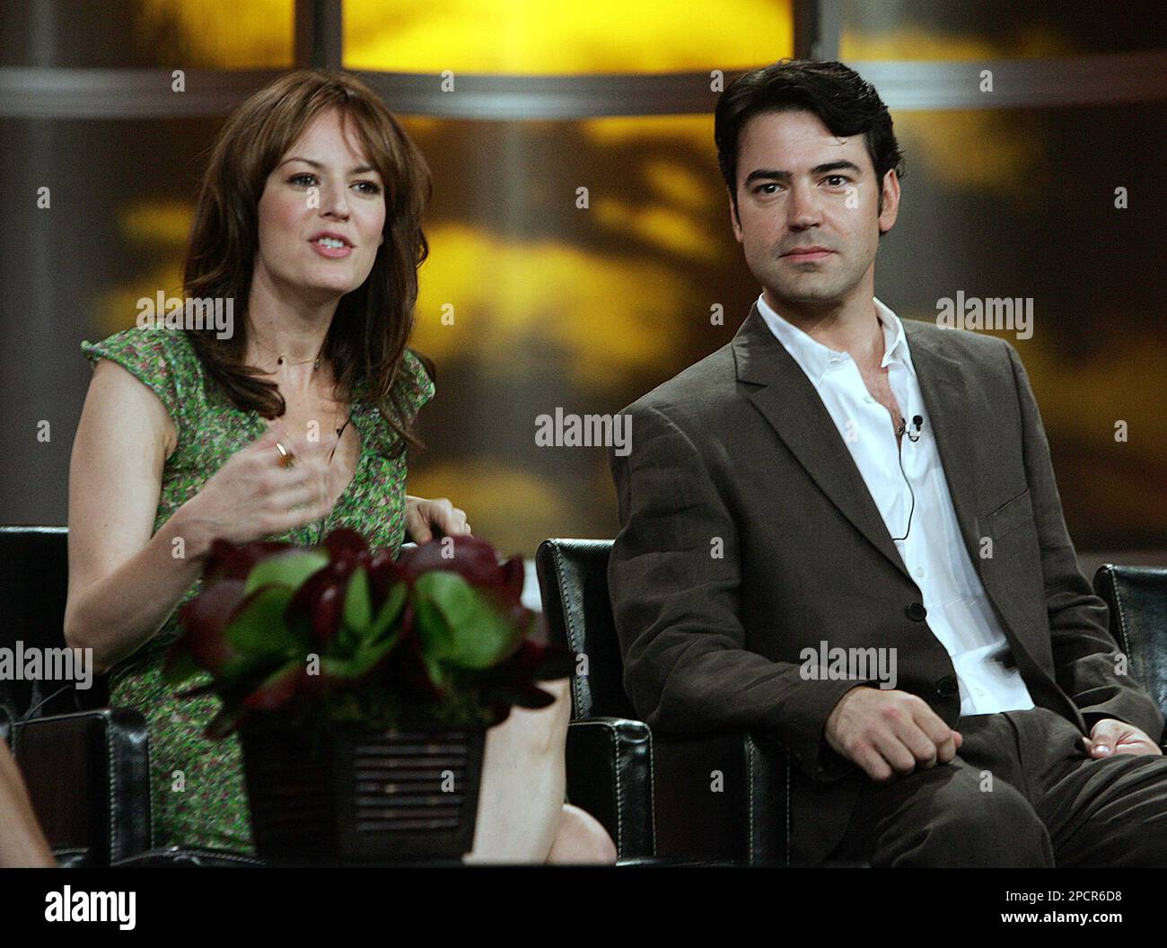 Actors Rosemarie DeWitt and Ron Livingston appear for their new Fox