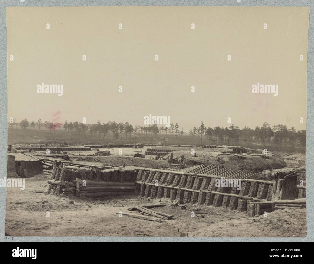 Interior of Fort Sedgewick (i.e. Sedgwick). Civil War Photographs