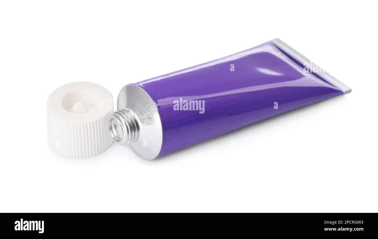 Open tube of ointment isolated on white Stock Photo Alamy