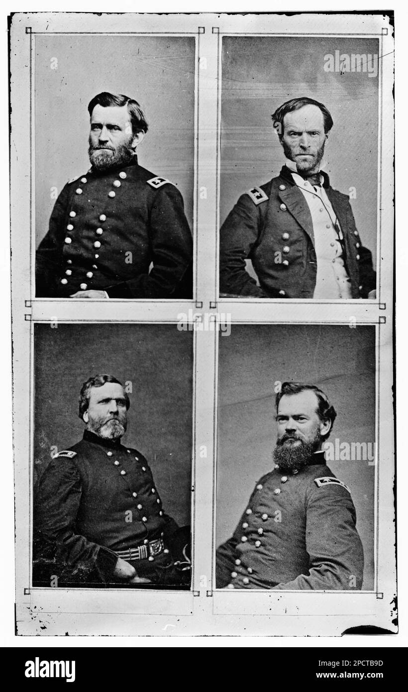 Grant, Sherman, Thomas and McPherson. Civil war photographs, 18611865