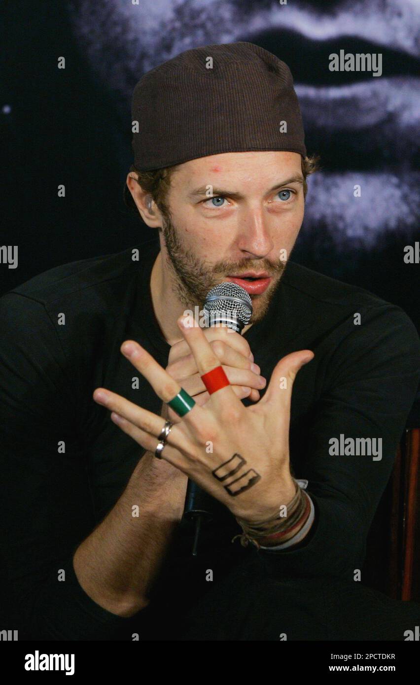 Chris Martin Wrist Tattoo