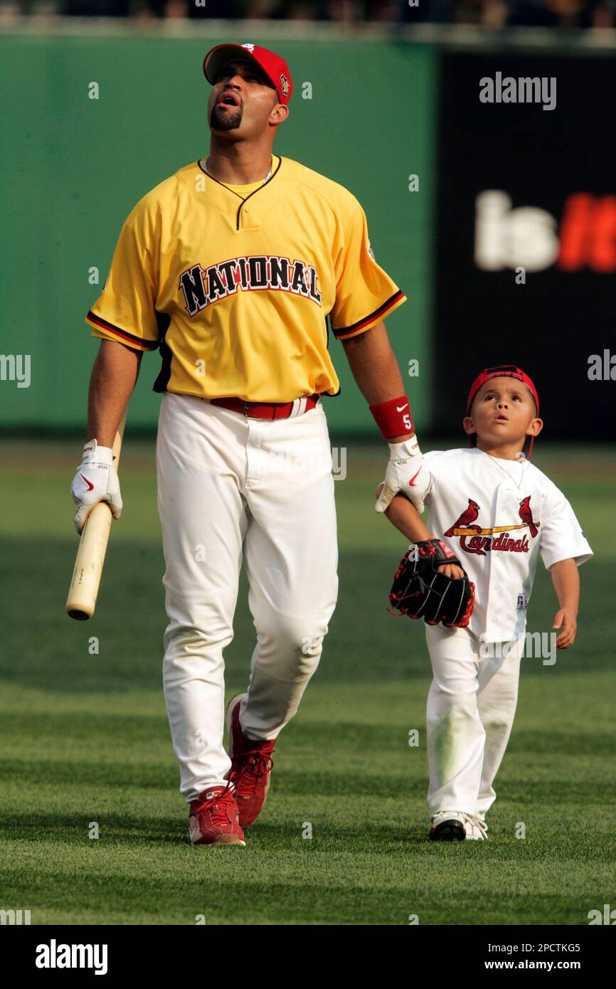 Albert Pujols #5 Majestic 2009 National League All Star game Jersey Sz Large, image size:866x1390