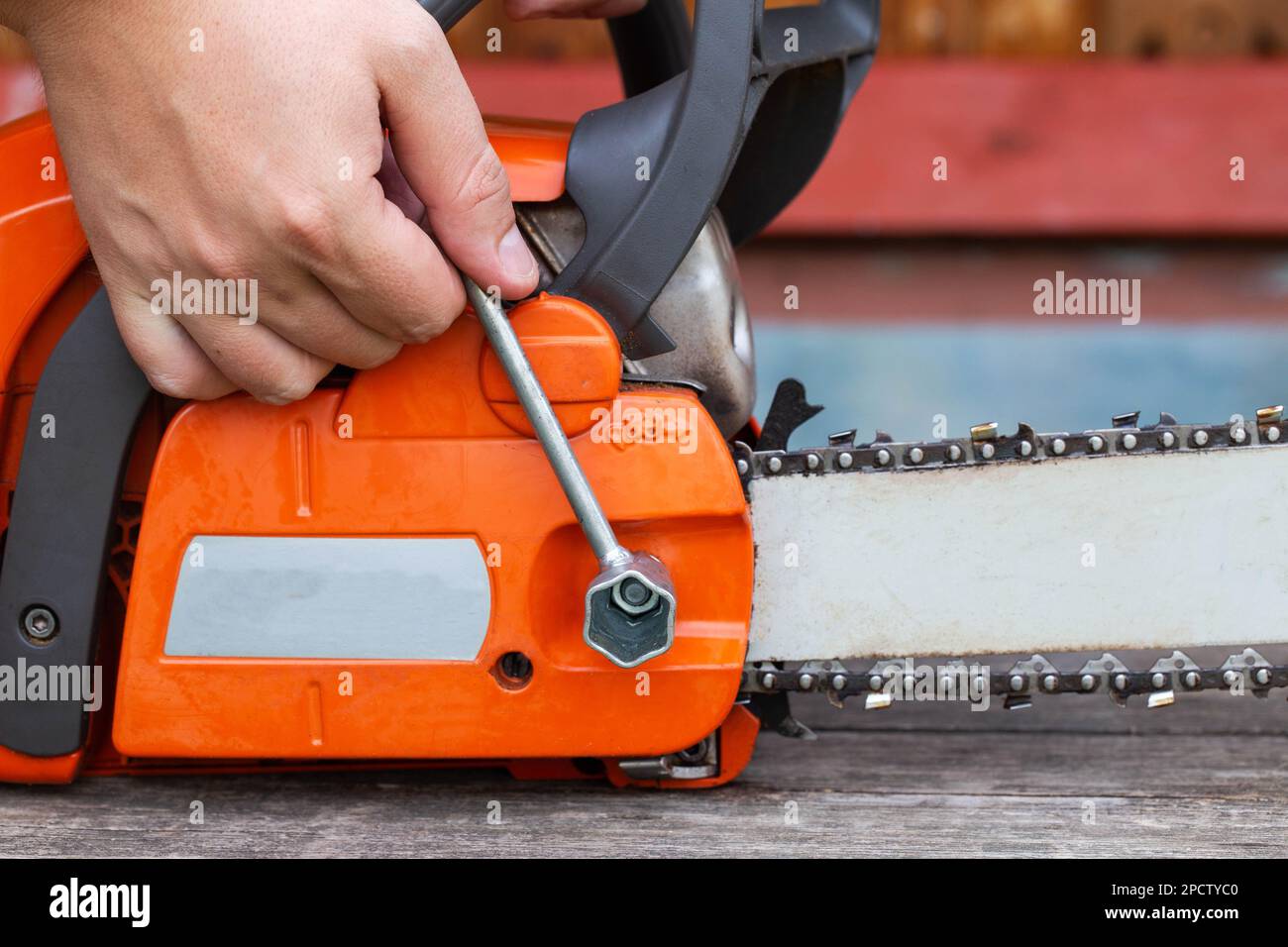 thumbnail image 2 of Chain Tensioner Adjustment Bar For Husqvarna 281, 288, 61, 66 Chainsaws - Part # 501 53 71-01 2 of 14