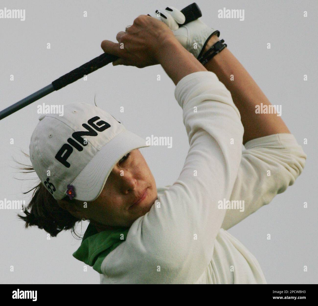 Stacy Prammanasudh tees off during the fourth round of the U.S. Women's