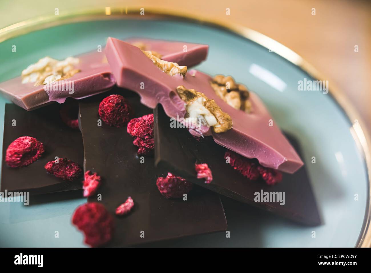 Ruby Raspberry Pistachio Chocolate Bar