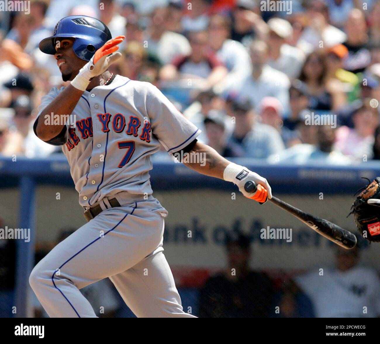 New York Mets Jose Reyes Follows Through On A Single To Drive In A Run During The Fourth Inning New York Mets Jose Reyes Follows Through On A Single To Drive In A Run During The Fourth Inning