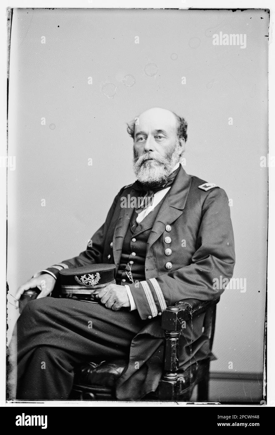 Captain C.S. Boggs USN. Civil war photographs, 1861-1865 . United States, History, Civil War, 1861-1865. Stock Photo