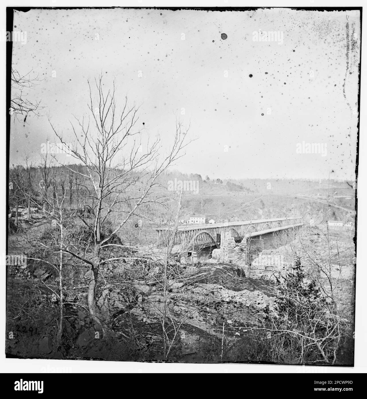 Washington, District of Columbia. Chain bridge. Civil war photographs