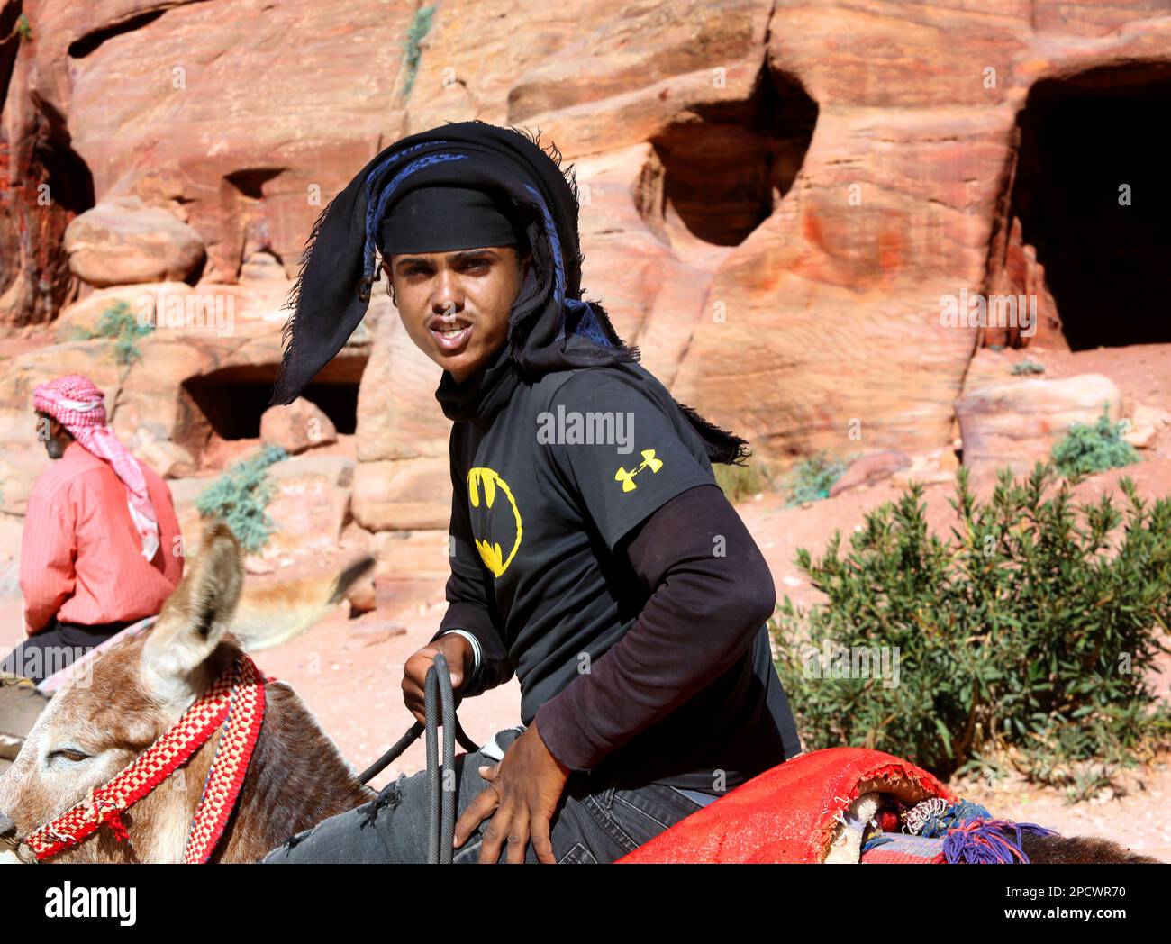 Bedouin in Petra Stock Photo