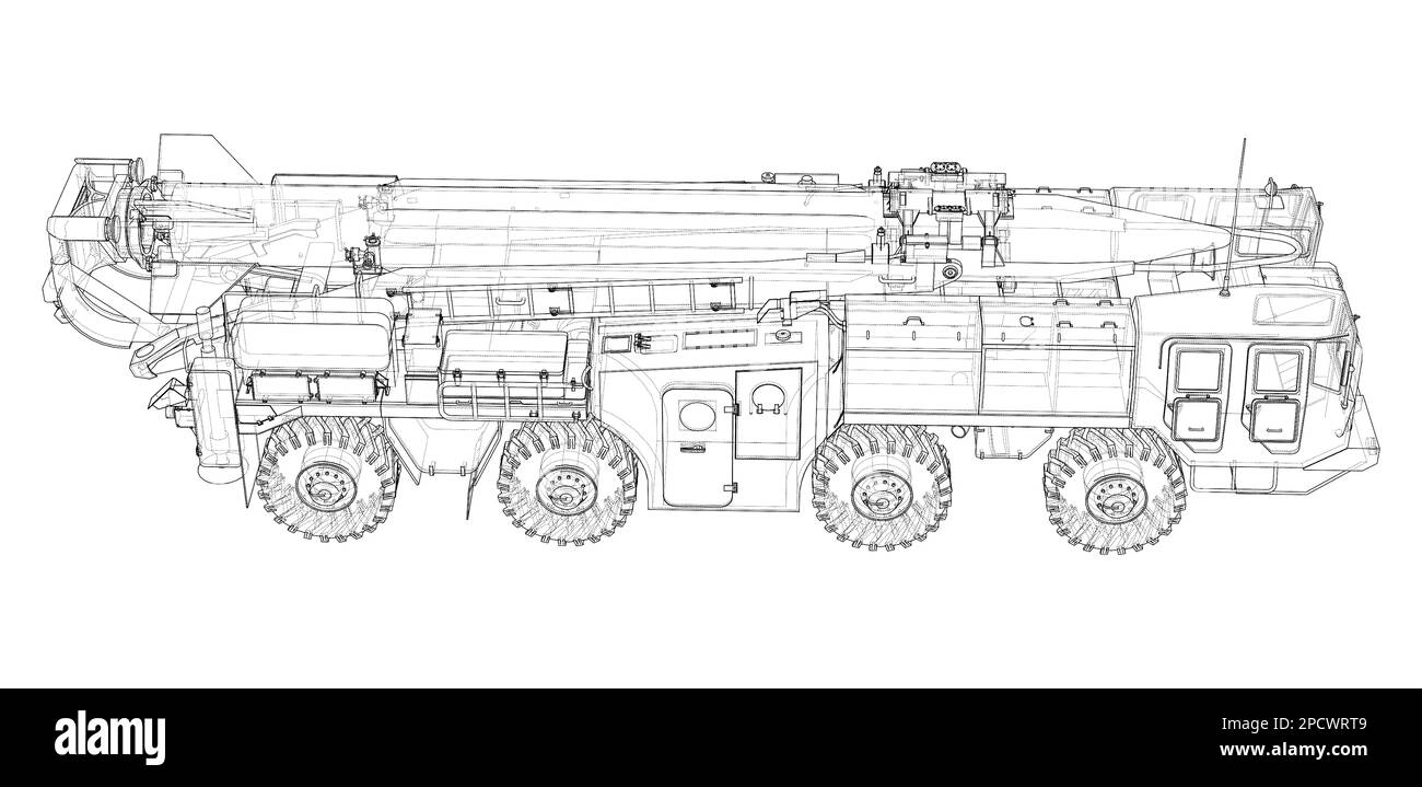 Army Rocket artillery system. Military concept Stock Photo - Alamy