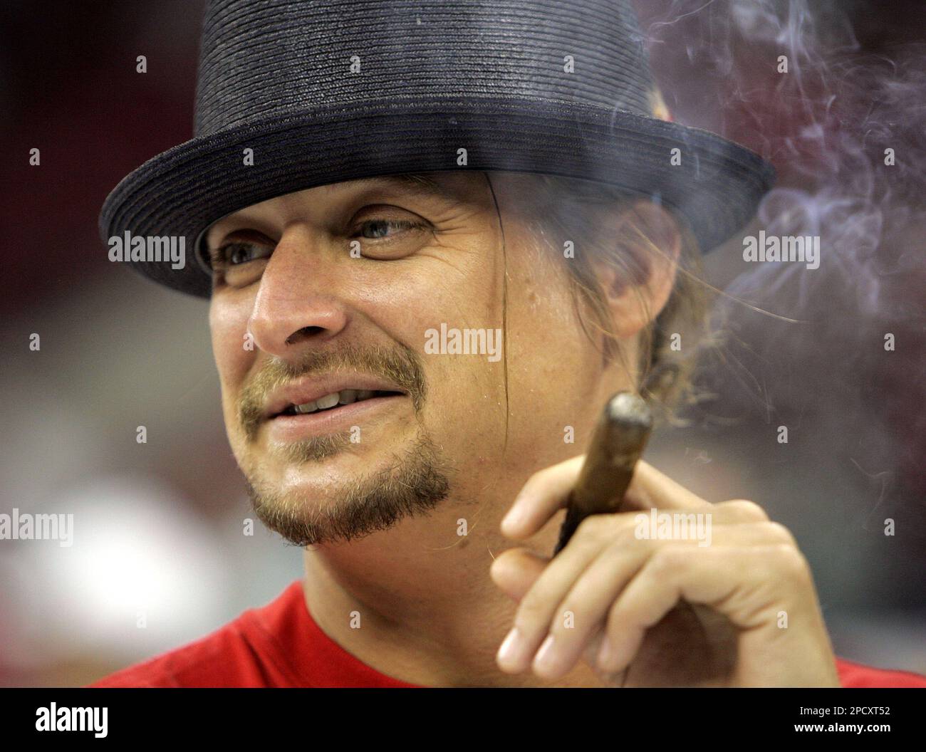 does kid rock smoke cigarettes Kid Rock smokes a cigar as he watches the celebration on ice following the  Carolina Hurricanes 3-1 victory over the Edmonton Oilers in Game 7 to win  the Stanley Cup hockey finals