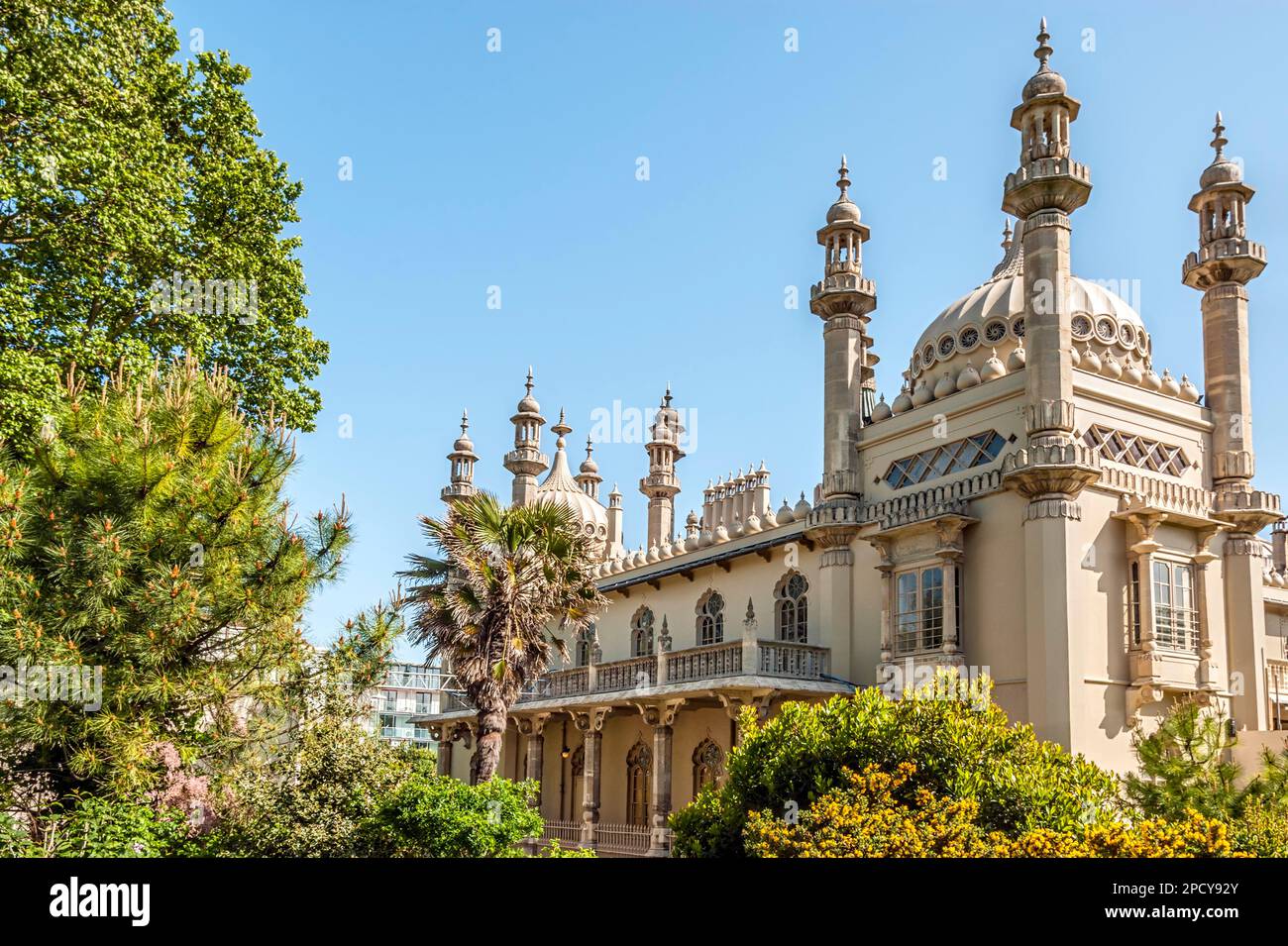 Historic Royal Pavilion of Brighton in East Sussex, England Stock Photo
