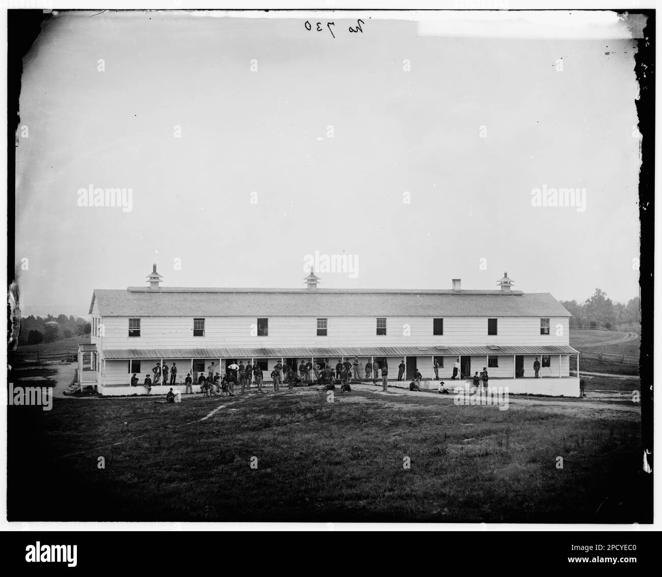 Washington, District of Columbia. Signal Corps camp near Georgetown. Civil war photographs, 1861-1865 . United States, History, Civil War, 1861-1865. Stock Photo