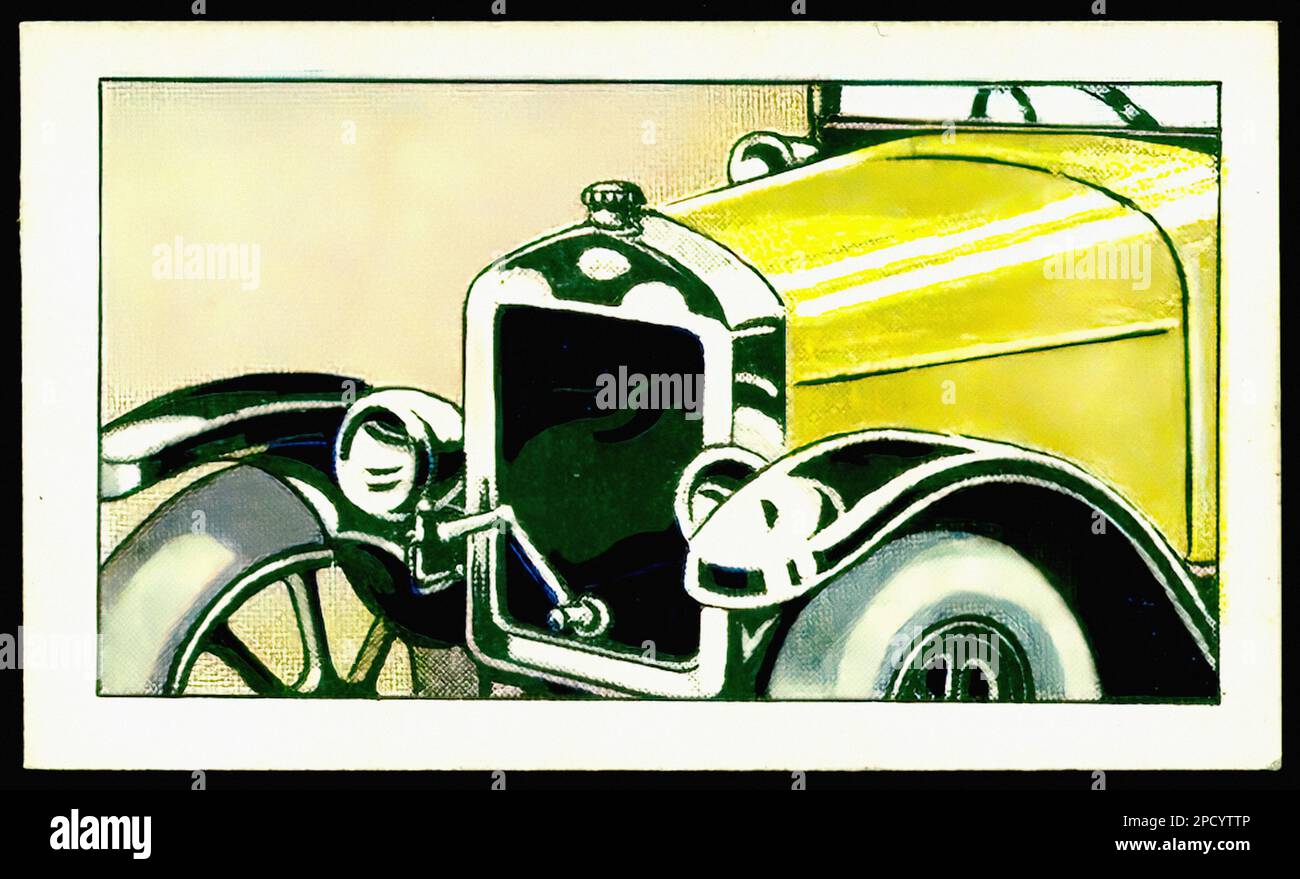Crouch Motor Car 1924 - Car Vintage Cigarette Card Stock Photo - Alamy