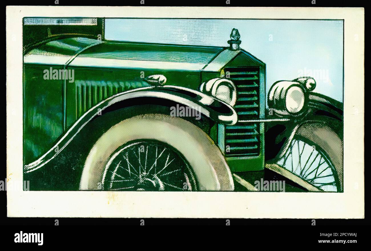 Essex Motor Car, 1924 - Car Vintage Cigarette Card Stock Photo - Alamy