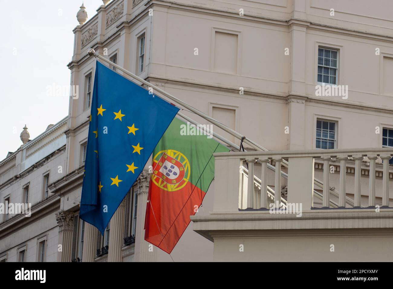 Portuguese embassy, London, UK. Stock Photo