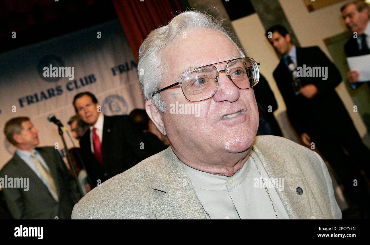 Comedian Pat Cooper attends the Friars Club celebrity roast of