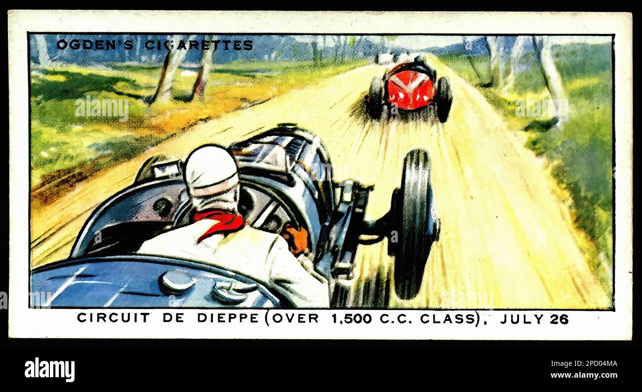 Le Circuit de Dieppe - Le Pont d'ancourt dont le virage est à Ancourt